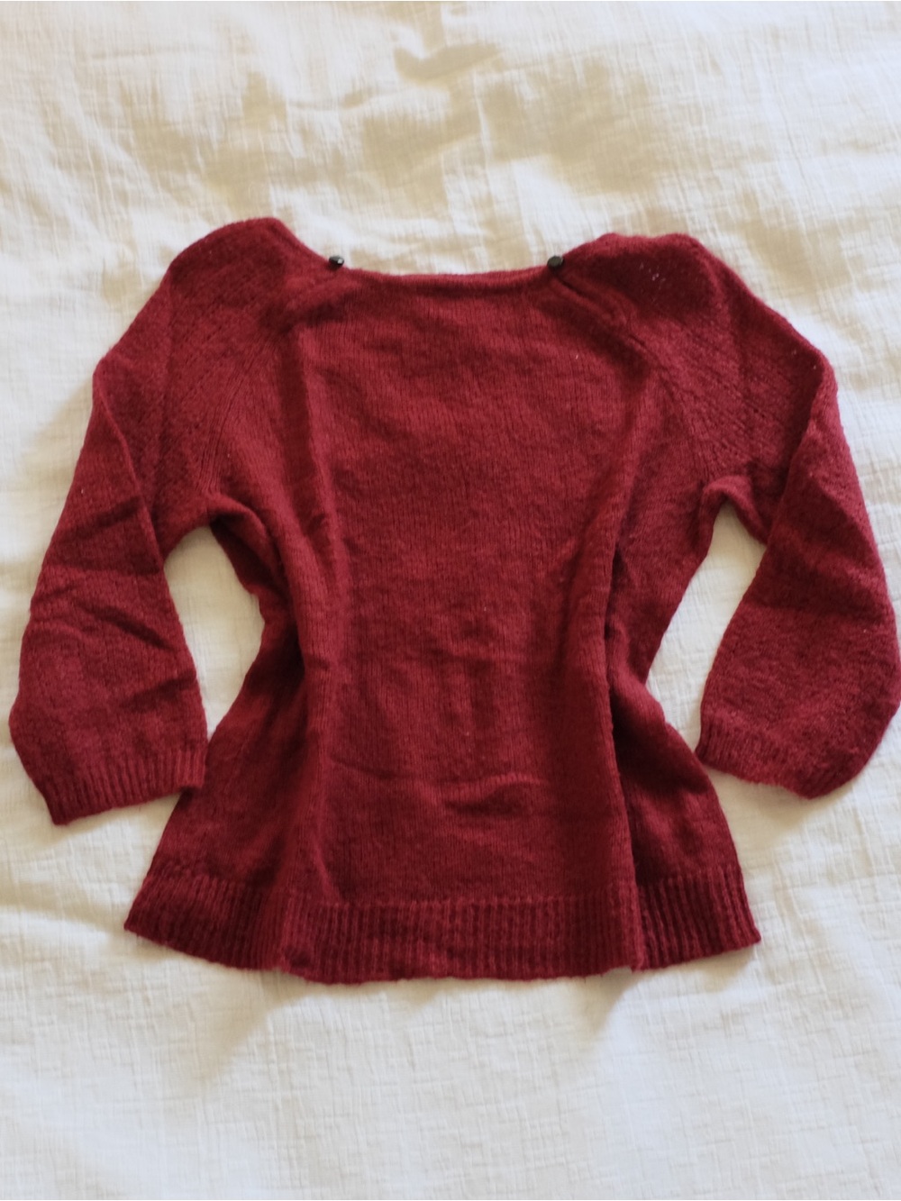 Women's Off-the-Shoulder Red Sweater - Unbranded